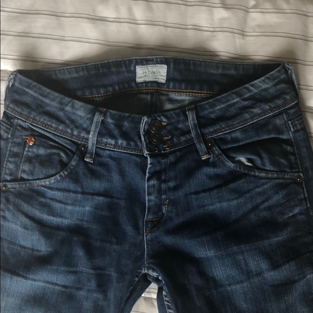 Hudson skinny jeans EUC 38.5” length, in seam 31”
